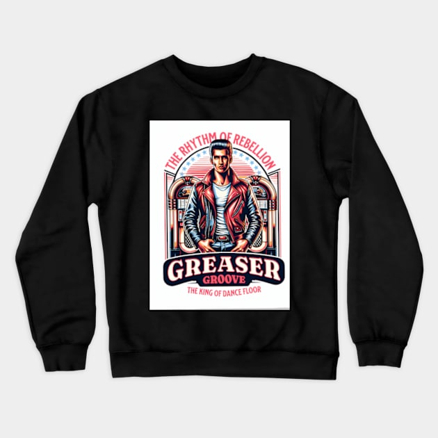 Greaser Groove Crewneck Sweatshirt by binchudala